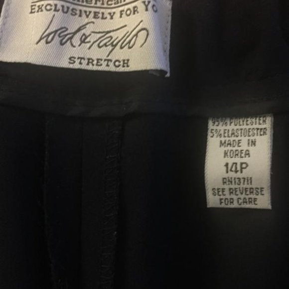 Lord & Taylor Navy Blue Pants ~ Size 14 Petite - Picture 4 of 5